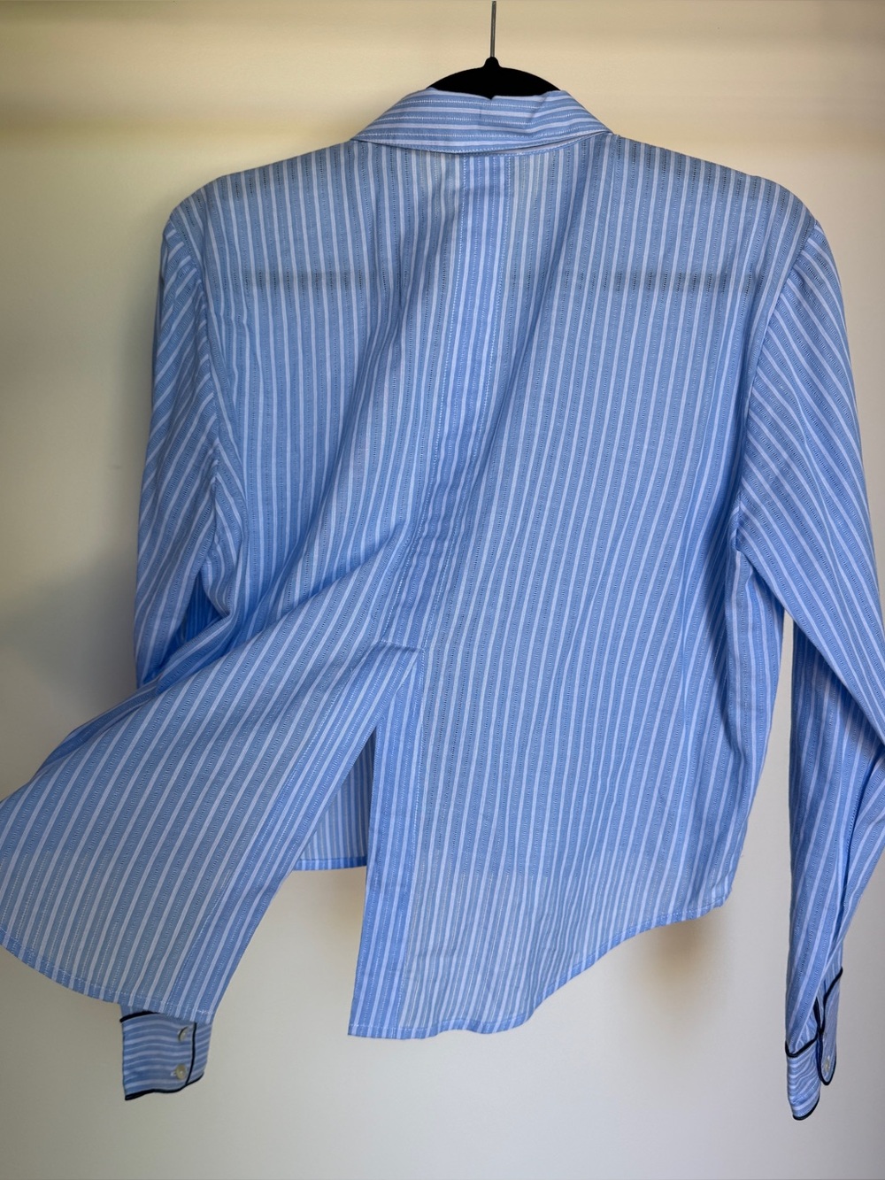 L'AGENCE Cosette Stripe High-Low Shirt | Size S - Picture 9 of 11
